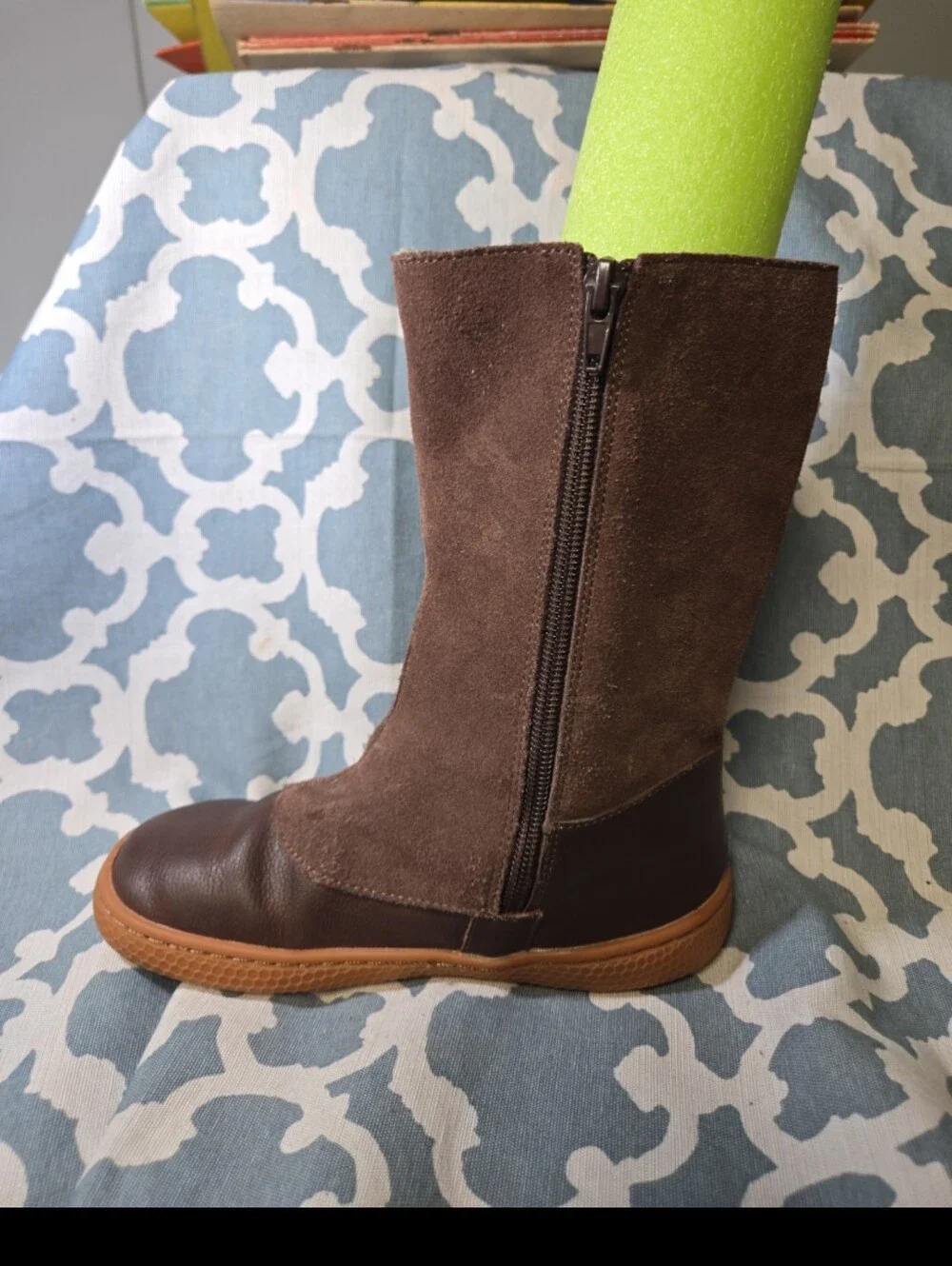 Livie & Luca Tiempo Toddler Girl Zip Boots Size 1Y leather suede Boutique